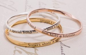 A perfect gift to show togetherness between siblings - Personalised Bangles