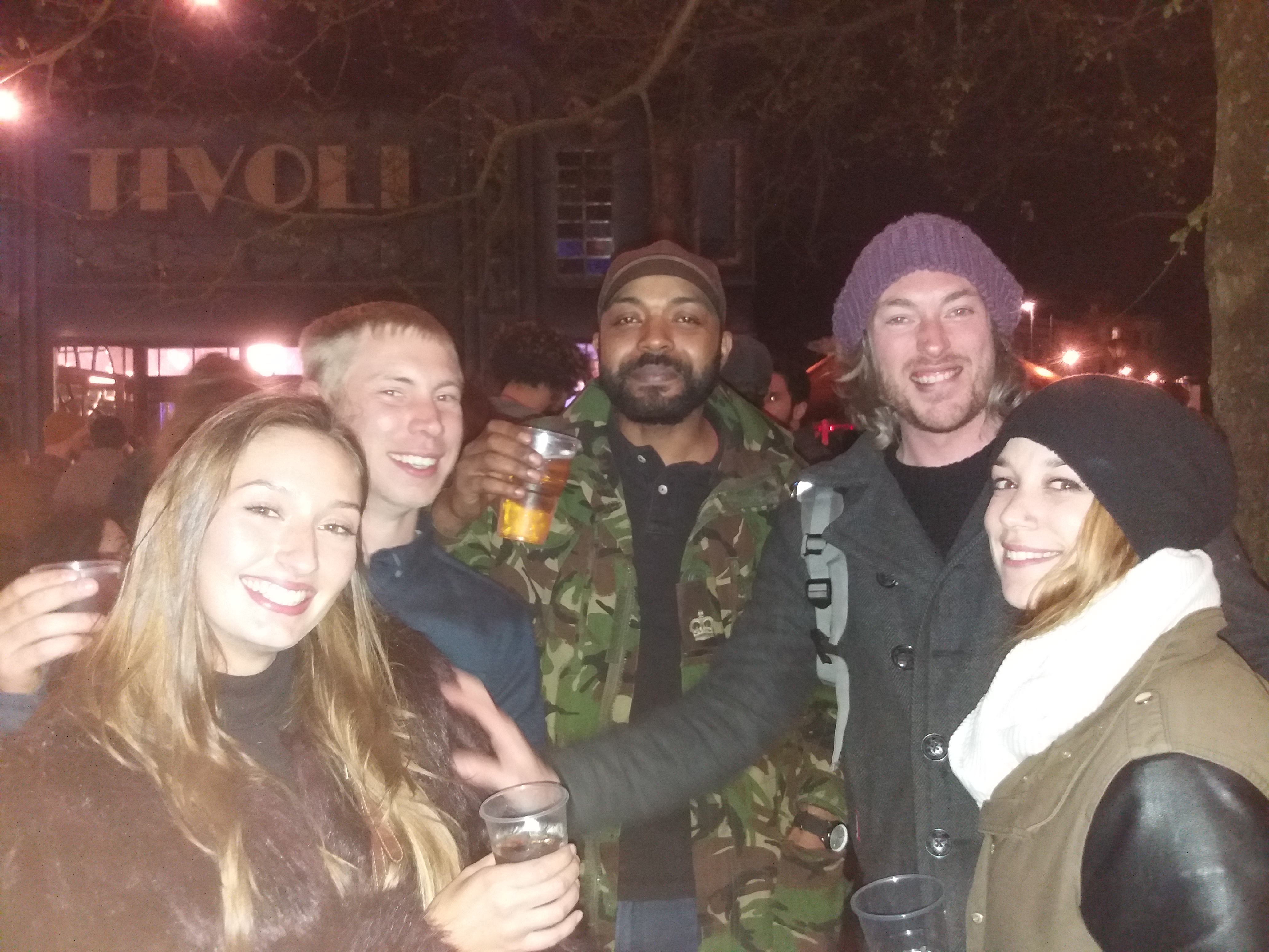 Kizzy, Gareth, Rami, Pummers and Eloise sure had a good night.