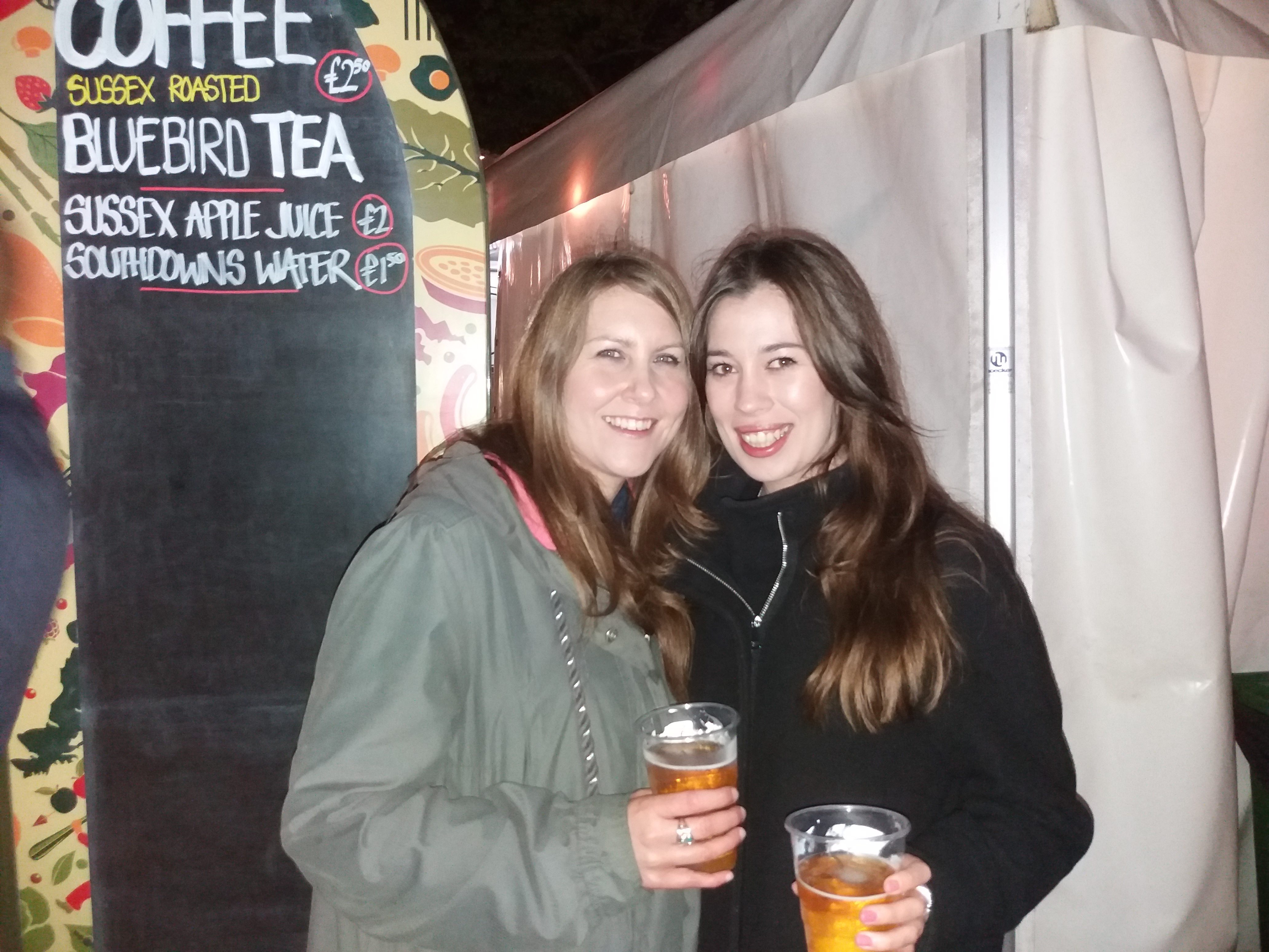 Kylie and Shelley who only just moved down here and had her first "Spiegel" night.