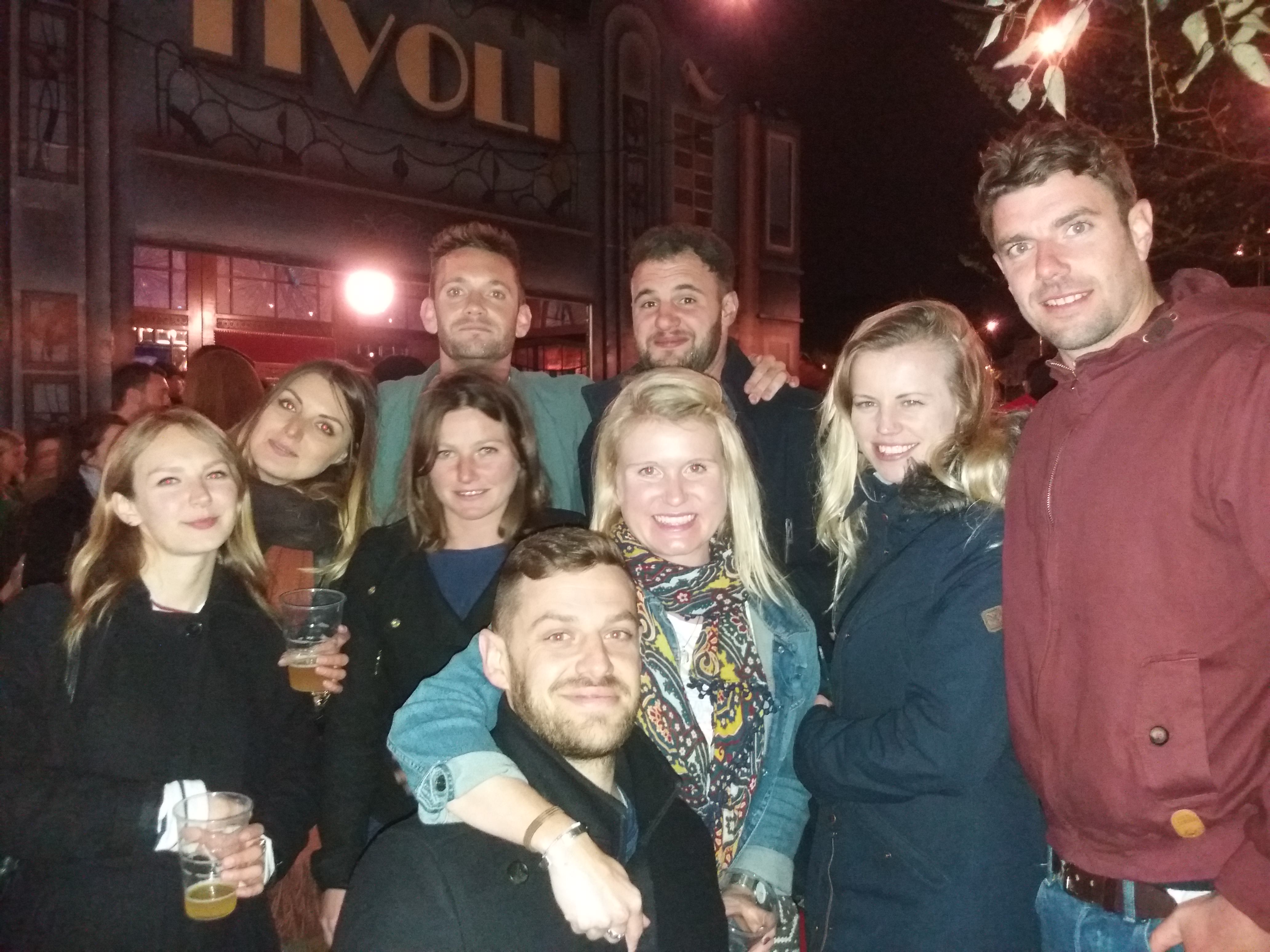 Laura and her colleagues from work.