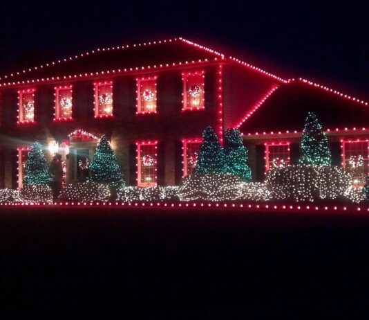 Christmas House on Amberley Drive
