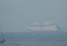 Bjournal Weekly Cartoon – Large Ferry Spotted Drifting in Brighton Sea