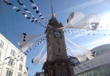 Fanfare installation celebrating the 50th edition of Brighton Festival