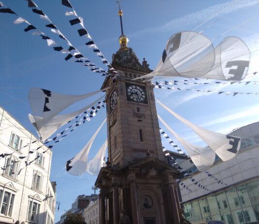 Fanfare installation celebrating the 50th edition of Brighton Festival