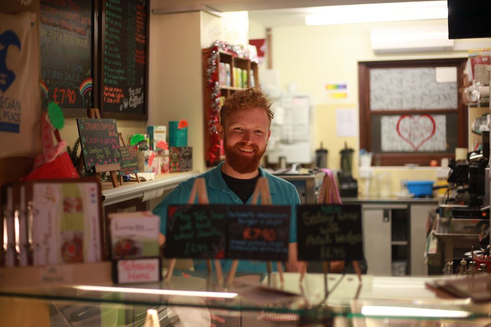 Alex at Loving Hut