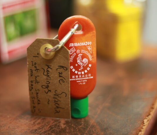 Brighton’s Best Christmas Gifts: Seven Items that Won’t Break the Bank Mini Sriracha Keyring