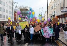 Campaigners Celebrate After Council Agrees to Reduce Youth Service Cuts Youth Services Protest