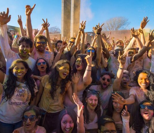 In Pictures: Sussex Uni Students Celebrate Colour Festival Holi On Campus