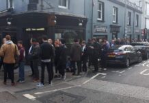 Fans queue for Royal Blood