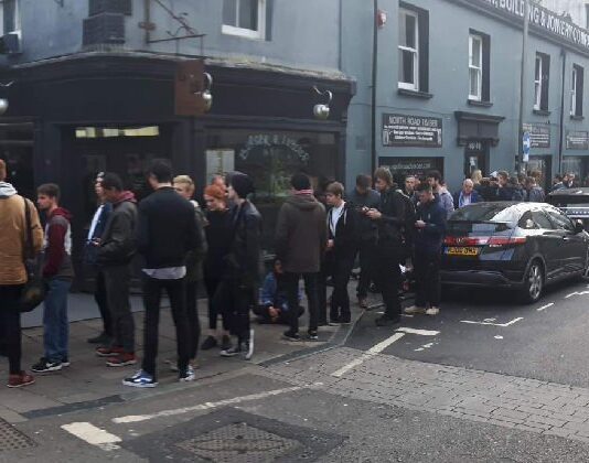 Fans queue for Royal Blood