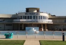 Roughly Three Weeks Till Its Reopening – Saltdean Lido is looking great!