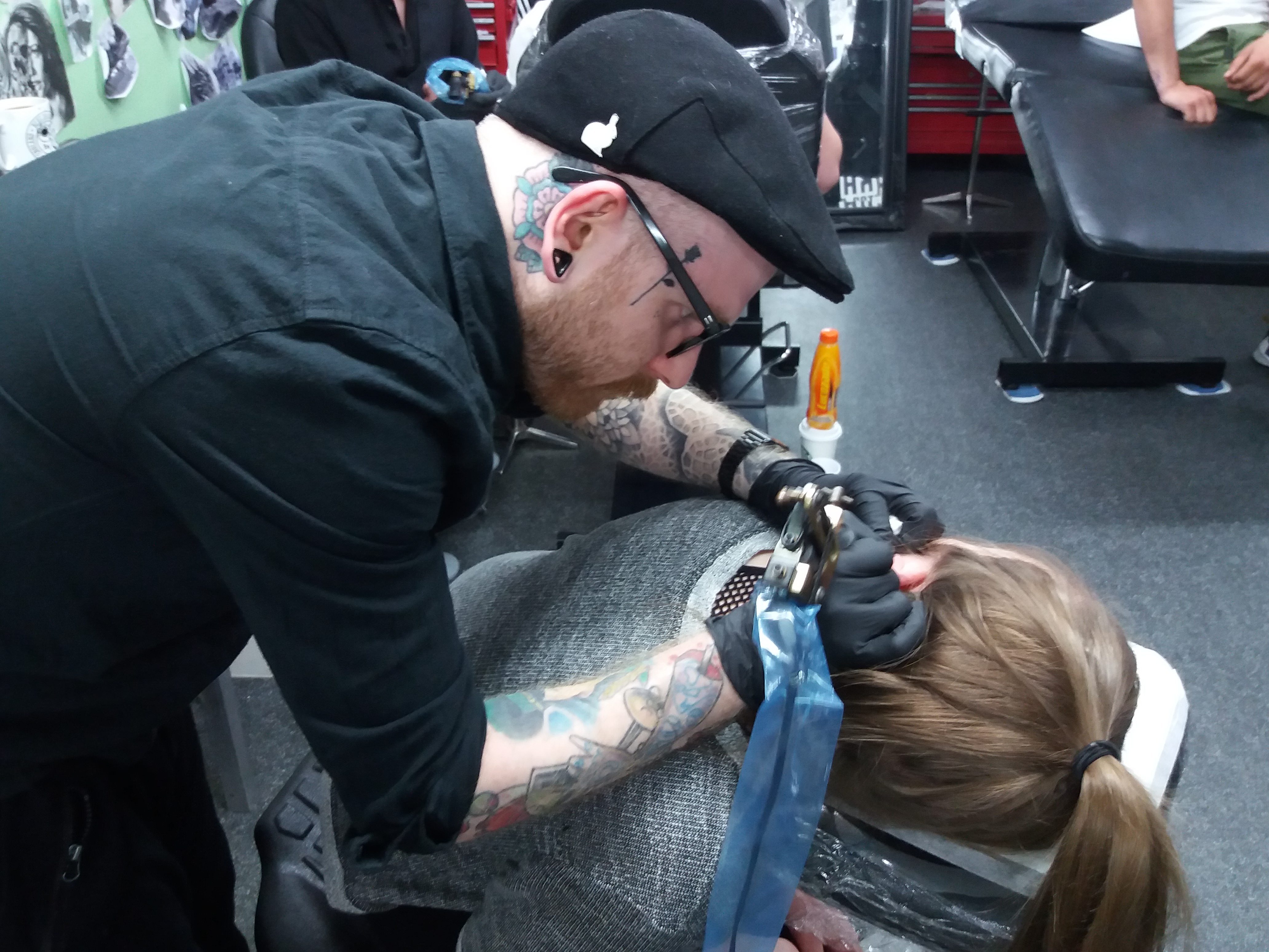 Will tattooing a little black clef.