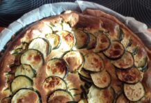 French Goat Cheese And Courgette Quiche!
