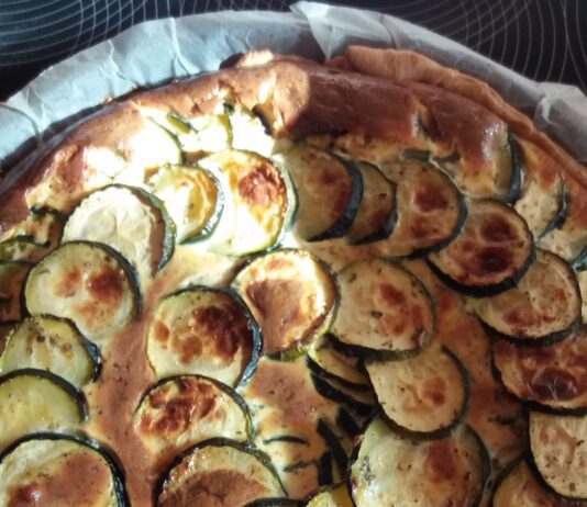 French Goat Cheese And Courgette Quiche!