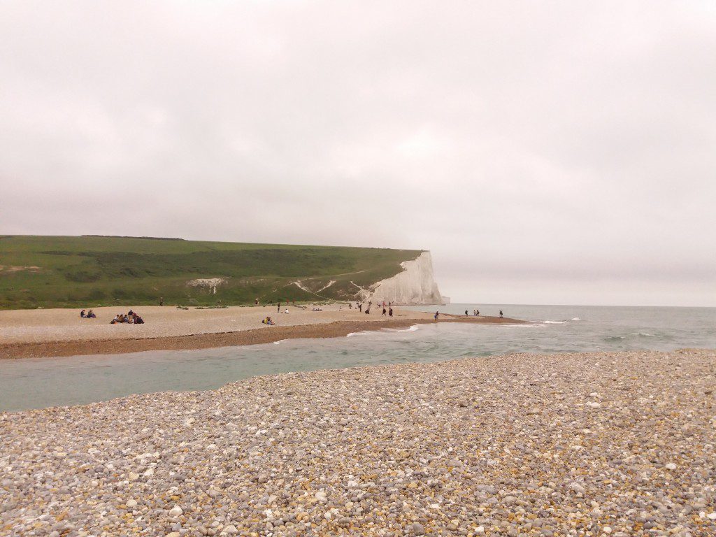 Taking the beach trail still gets you a nice view on the first of the Seven Sisters.