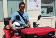 Patrolling Along The Beach On His Quadbike Making Sure Everyone Is Safe! Meet Mark Jubb!