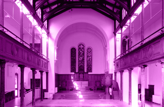 Brighton’s Fabrica Gallery Bathed In Coloured Light!