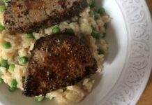 GF Dinners: Peppercorn Crusted Steak and Creamy Chicken Rice