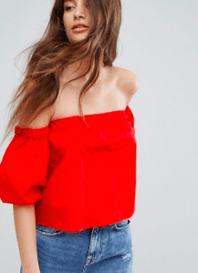 Via: ASOS Bershka pull Sleeve Off The Shoulder