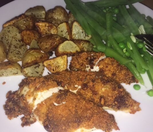GF Dinners: Crunchy Creamy Garlic Chicken