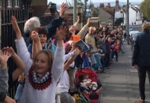 Locals Lock Arms Around Brighton School to Defend Against Budget Cuts