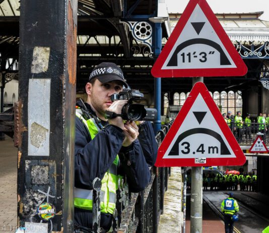 Six arrested in ‘most challenging football-related disorder’ lead officer in policing operation had ever experienced