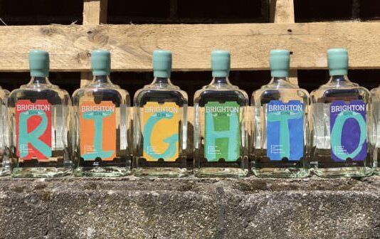 Brighton Gin Release 1400 Limited Edition Coloured Bottles to Celebrate Pride