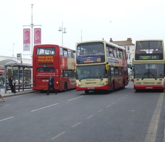 Elderly Lady Suffers Broken Elbow in Brighton Bus Crash