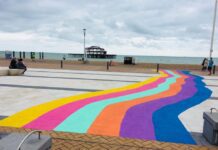 Brighton Artist Brings Happiness in The Rain With New Seafront Installation