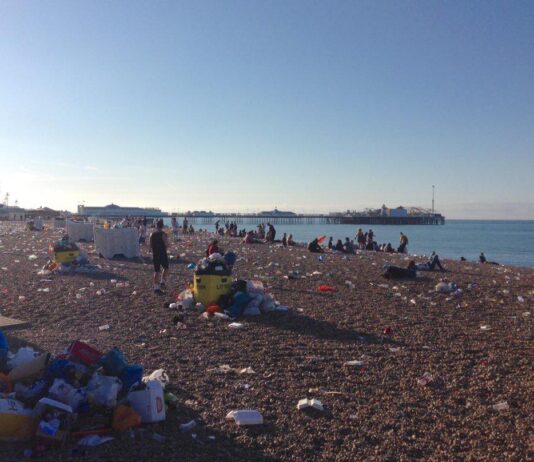 Glitter Not Litter: Pride Leaves Brighton Beach in Sorry State