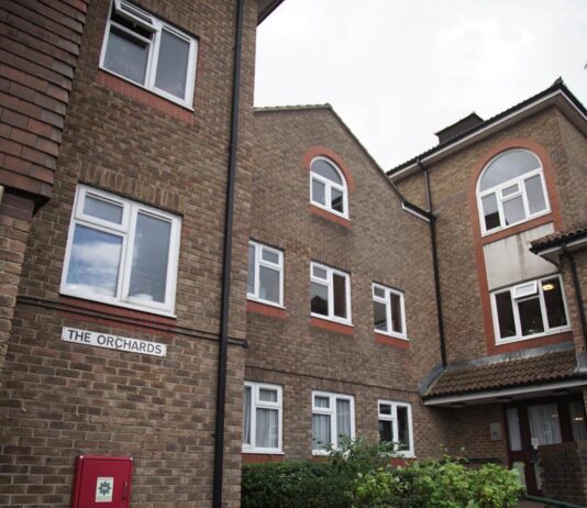 Demonstration being held against living conditions of trapped elderly residents in Brighton