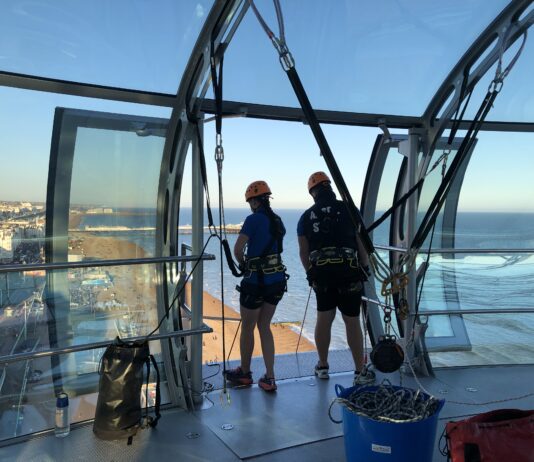 Eighteen brave people took part in the iDrop charity event