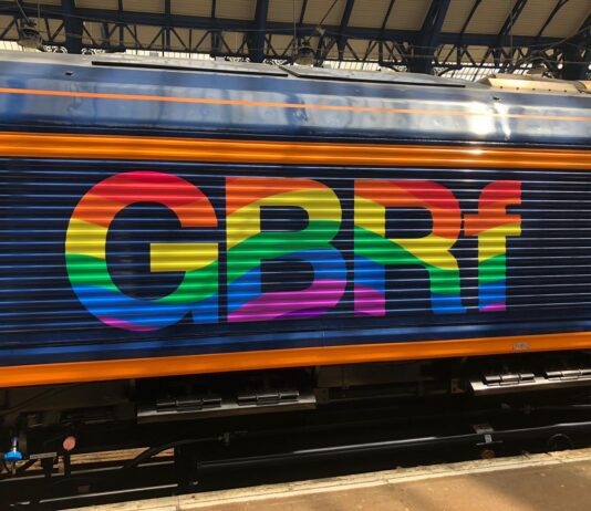 GB Railfreight unveil Brighton Pride locomotive