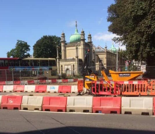 What does the Valley Gardens work update mean for Brighton locals?