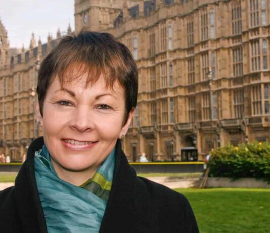 Brighton’s Caroline Lucas calls for an all-female emergency cabinet