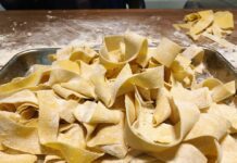 Lemony Courgette Pappardelle