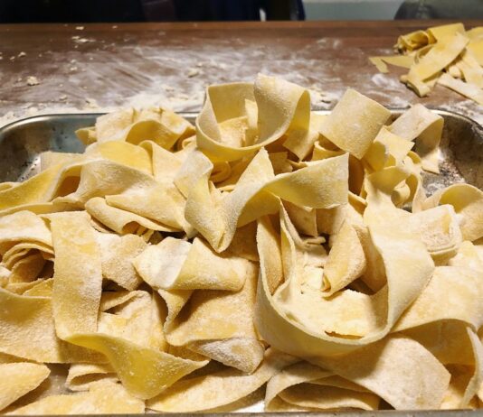 Lemony Courgette Pappardelle