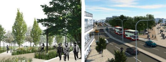 The council promises that the Valley Gardens project will make Brighton a more sustainable city
