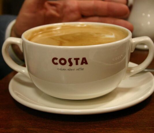 Costa is giving out FREE coffee at all of their express machines today!