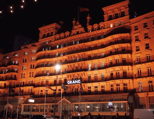The Grand Brighton turns jack-o’-lantern orange this Halloween