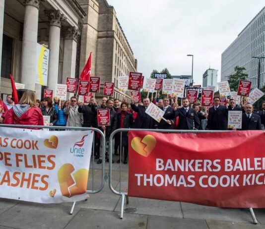 Urgent Gatwick mass meeting today for Thomas Cook workers with no pay