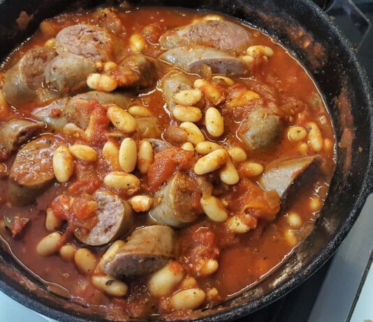 Back of the Cupboard Recipe #3 – Smokey Sausage and Bean Stew