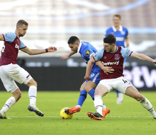 West Ham score late equaliser to extend Brighton’s poor run of form