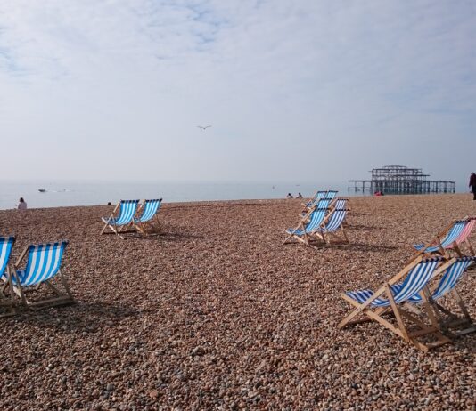 Crowds Descend On Brighton Beach Over The Easter Weekend