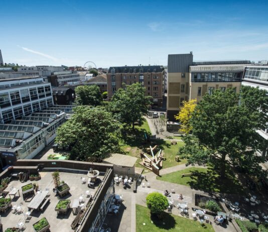 Group of students Occupy Building at the University of Brighton