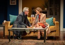 Griff Rhys Jones and Janie Dee star in AN HOUR AND A HALF LATE