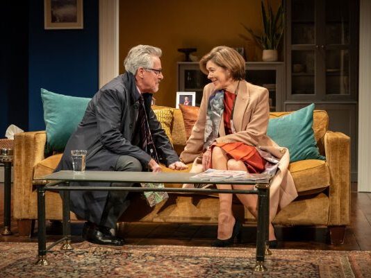 Griff Rhys Jones and Janie Dee star in AN HOUR AND A HALF LATE