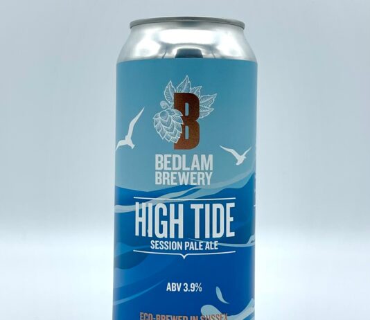 ECO-BREWERY, BEDLAM BREWERY, LAUNCHES HIGH TIDE 3.9% Pale Ale