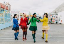 CAST OF HEATHERS THE MUSICAL VISIT BRIGHTON PIER