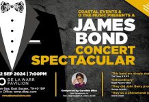 A James Bond Spectacular Concert experience is soaring into Sussex